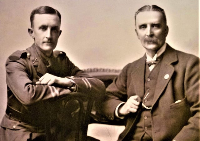 Sir Samuel Davidson and his son James, the plan was for his son James to take over, but tragically James was to die heroically on the first day of the Battle of the Somme