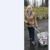 Community Champion Healther lifts 100 bags of rubbish.