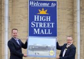 Portadown’s High Street Mall set for new Lidl NI early next year: Lidl NI has confirmed its brand new £6 million store will open at High Street Mall in Spring 2021, creating 20 permanent new jobs and supporting up to 100 more through the planning and construction phases. The new Lidl NI store is in addition to a £4 million transformational investment and re-development of the popular town centre shopping destination. Pictured announcing the investment are (L-R) Conor Boyle, Regional Director Lidl Northern Ireland and Lord Mayor Kevin Savage, Armagh City, Banbridge and Craigavon Borough Council.