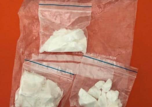 Police image of some of the drugs recovered.