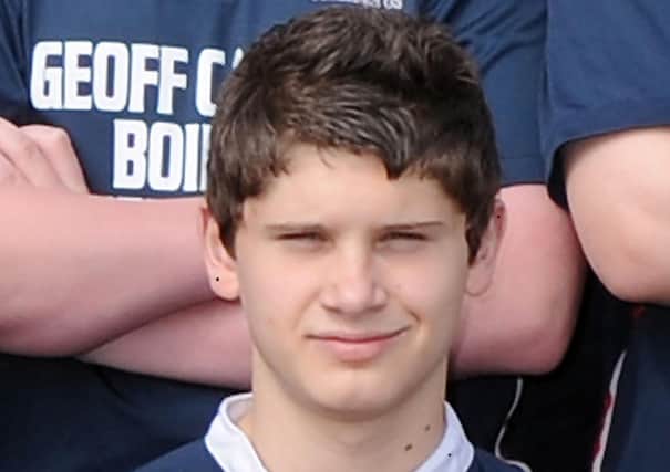 Carrickfergus Grammar School pupil Ben Robinson  who died while playing rugby  against Dalriada School in January 2011. Photo: Pacemaker