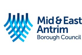 Mid and East Antrim Borough Council logo.