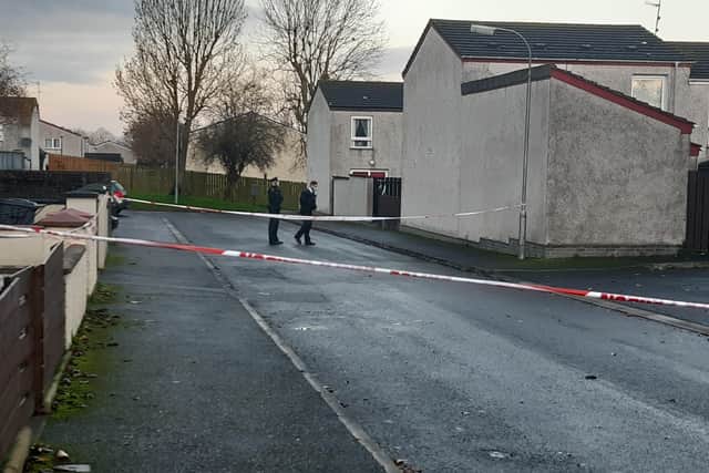 Scene of partial explosion in Enniskeen, Craigavon.