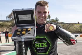 Jonathan Rea won the World Superbike Championship for a record sixth time at Estoril in Portugal.