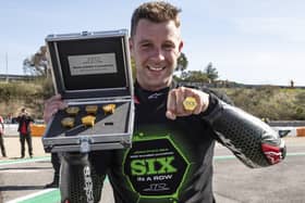 Jonathan Rea won the World Superbike Championship for a record sixth time at Estoril in Portugal.