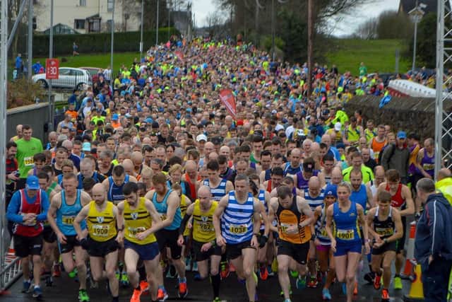 Runners taking part in a previous and pre-pandemic Antrim Coast Half Marathon.
