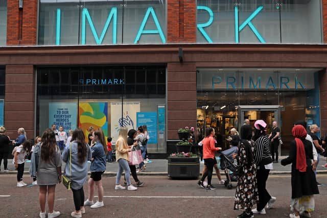 Shoppers pictured outside Primark in Belfast in the beginning of the pandemic back in March 2020.