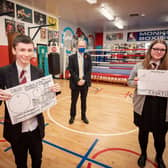 Education Minister Peter Weir visited Monkstown Boxing Club recently.