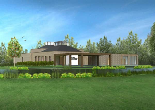 An image of the proposed Doagh Road crematorium
