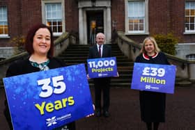 Pictured here are (left to right): Executive Director Brenda McMullan, Lloyds Bank Ambassador Jim McCooe and Foundation Chair Imelda McMillan
