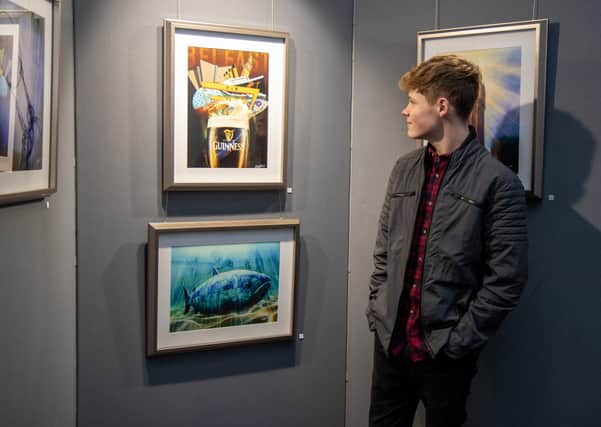 Scott Ferguson pictured at his exhibition at Clotworthy House, Antrim Castle Gardens.