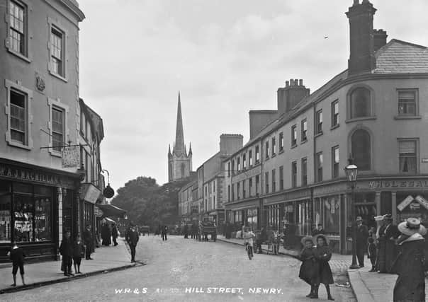 A lovely old photo of Hill Street, Newry, Co Down from the Eason Collection held by the National Library of Ireland, NLI Ref: EAS_1441. Picture: National Library of Ireland