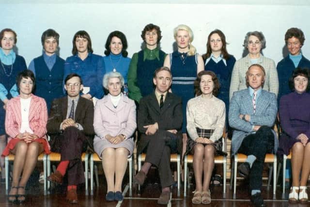 Staff from the 70s at Moyle Primary School. LT49-810-CON