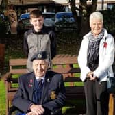 Four generations of the Boyce family, RAF veteran Billy (centre), who was marking his 100th birthday on November 7, daughter Betty Stewart (right), granddaughter Joanne Macfarlane and great grandson Joshua Macfarlane.