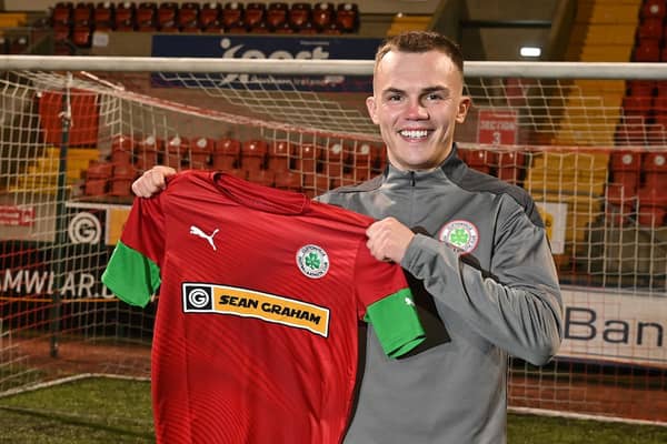 Cliftonville have signed Rory Hale from Crusaders. Pic by Stephen Hamilton.