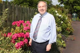 President of Coleraine Football Club Andy Magowan at his Garvagh home after receiving a MBE in The Queens Birthday Honours list in 20015. Photo: Mark Jamieson.
