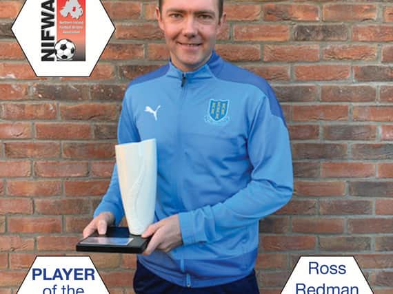 Ross Redman is the NIFWA Danske Bank Premiership Player of the Month