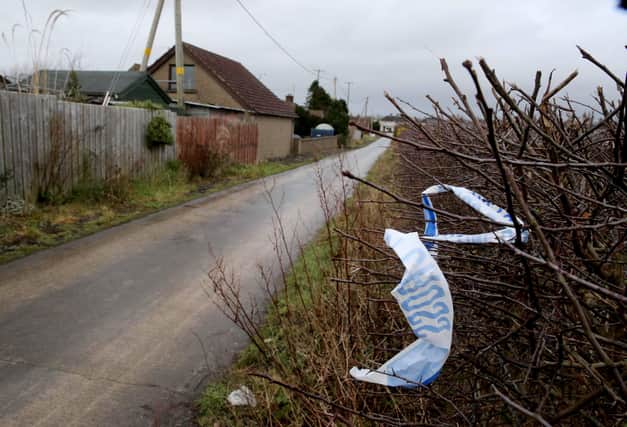 The area where Steven Peck was found with injuries on a lane near the Garryduff road in Ballymoney Co Antrim.