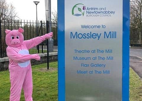 A protest was held previously at Mossley Mill.