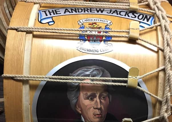 The drum is a reminder of the unique links which Carrick has to the White House.