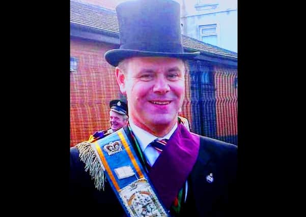 David Brewster, pictured at the 2012 Ulster Covenant centenary parade in Belfast