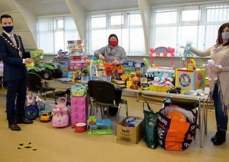 The Mayor of Mid and East Antrim welcomes toy donations