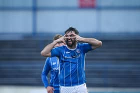 Eoin Bradley couldn't mask his delight after scoring a spectacular second for Coleraine