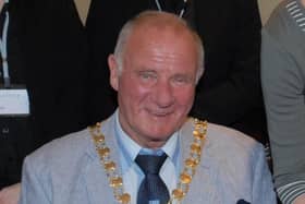 Former mayor of Larne Bobby McKee.