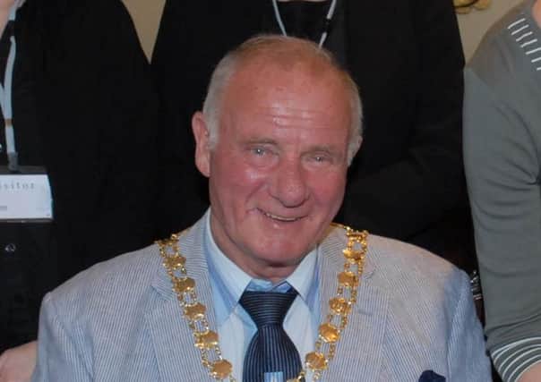 Former mayor of Larne Bobby McKee.