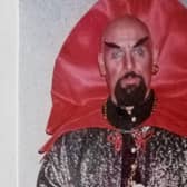 Donald as the Wazir of Police in a 1997 production of Kismet. Such was Donald's dedication to the role that he shaved his head  for the part!