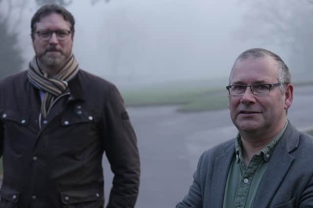 In a new Ulster-Scots series writer Darren Gibson and historian David Hume investigate the true events associated with some of Ulster's most haunted places. Afeared begins on Sunday 31 January, BBC Two Northern Ireland at 10pm.