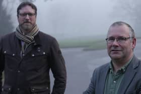 Darren Gibson (left) and David Hume co-present a new series on BBC looking at Ulster Scot ghost stories.