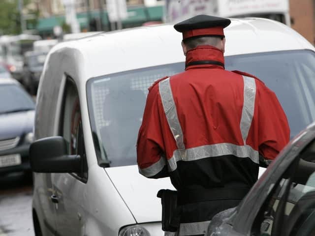 A traffic warden