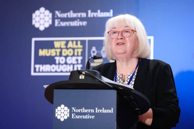 Patricia Donnelly, Head of the Covid-19 Vaccine Programme .
Picture by Kelvin Boyes / Press Eye.