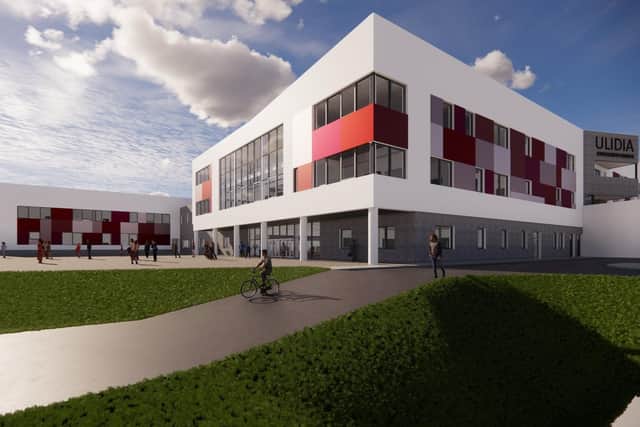 An artist's impression of the new school premises.