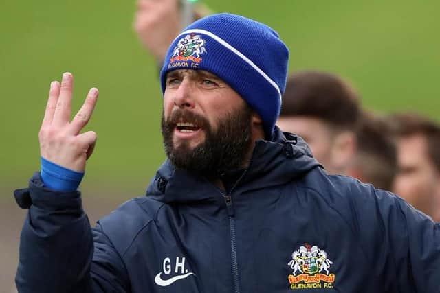 Glenavon boss Gary Hamilton. Pic by Pacemaker.