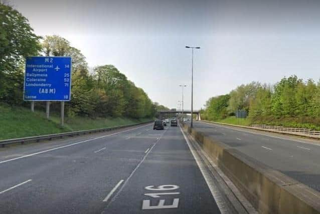 M2 northbound. Pic by Google.