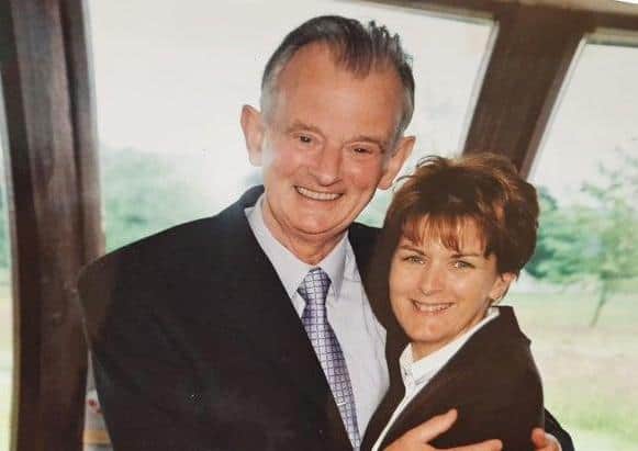 The late Foyle Hospice founder Dr Tom McGinley in years gone by with Yvonne Martin, the recently retired Director of Nursing at Foyle Hospice.