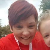 Julie and her daughter Emily support NI Chest Heart and Stroke’s Red Dress Run every year.