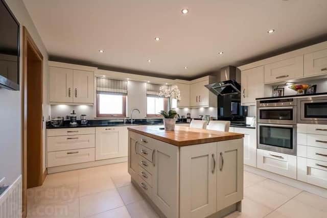 Modern fitted kitchen with extensive storage