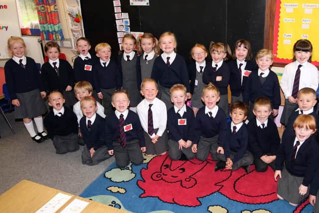 The P1 class of Miss Gunning's at Fairview Primary School in Ballyclare. NT39-007FP