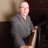 Presenters David Hume and Darren Gibson explore the upper floors Galgorm Castle.