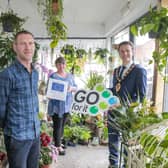 Local florist, Will Kerr, left, opened his own florist shop, Le Jardin Sauvage in Ballymena, thanks to support from the Go For It Programme in association with Mid & East Antrim Borough Council.