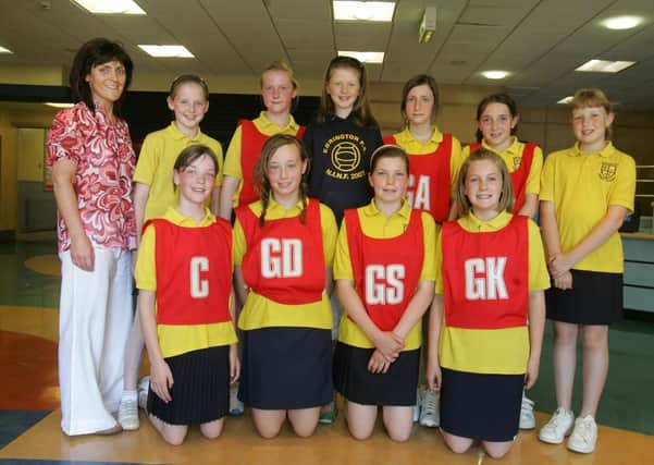 Ebrington Primary School at the Northern Ireland P.S. Netball Finals held in the Templemore Sports Complex. (1506C05)