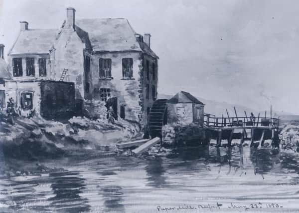 An old Belfast paper mill from circa 1850s. Picture: News Letter archives
