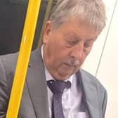 DUP MP Sammy Wilson has been caught on camera not wearing a face mask on public transport. Pacemaker Belfast