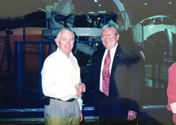 Ian Lynas with Fred Haise.