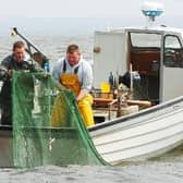 Fishing on Lough Neagh.