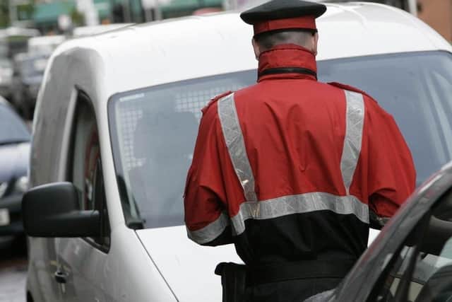 A traffic warden