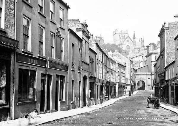 Scotch Street, Armagh, Co Armagh. NLI Ref: L_CAB_03632. Picture: National Library of Ireland